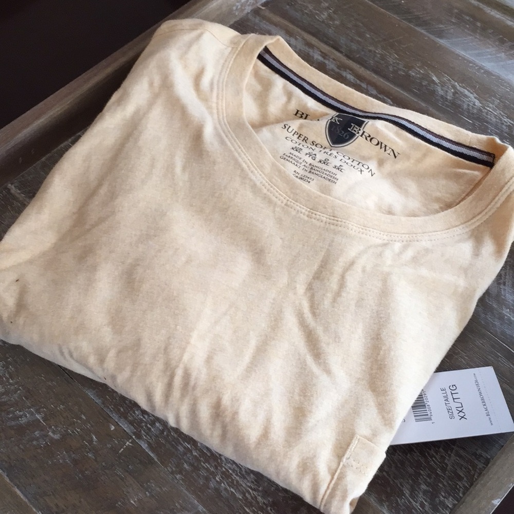 Men’s NWT Black Brown 1826 pocket t shirt xxl